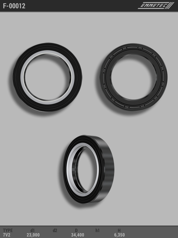 

Сальник рулевой рейки EMMETEC 23x34.4x6.35 (7V2) F-00012, F-00012, F00012