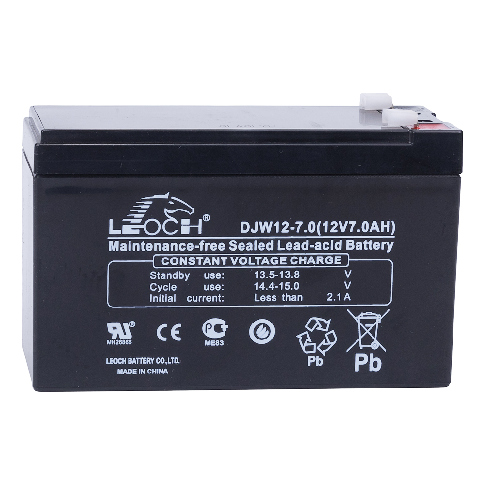 Свинцово-кислотный аккумулятор LEOCH DJW12-7.0 12В 7Ач / 12V 7Ah