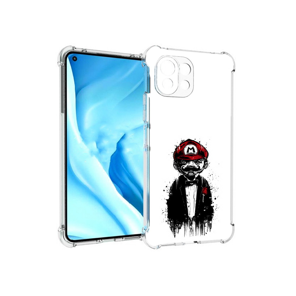 

Чехол MyPads Tocco для Xiaomi Mi 11 Lite марио (PT159462.256.458), Прозрачный, Tocco