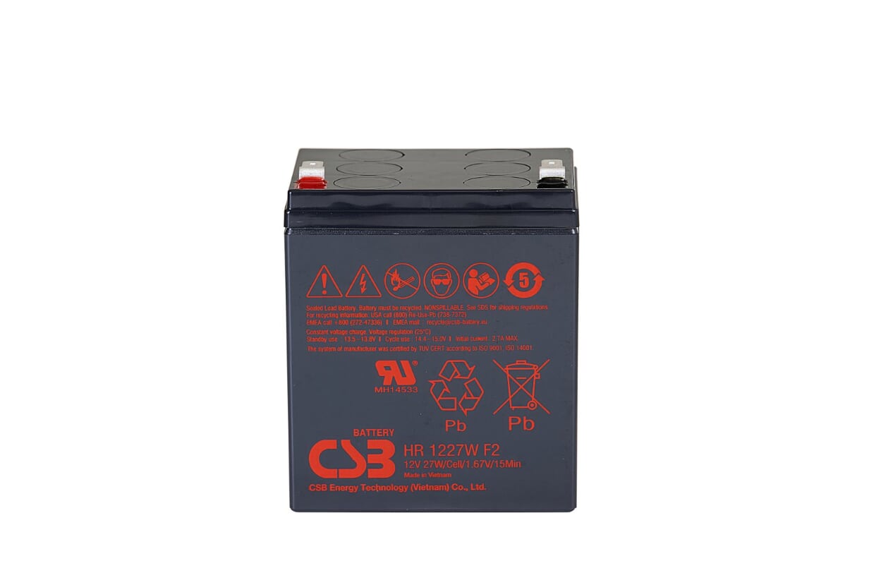 

Свинцово-кислотный аккумулятор CSB HR 1227W F2 12В 7.5Ач / 12V 7.5Ah