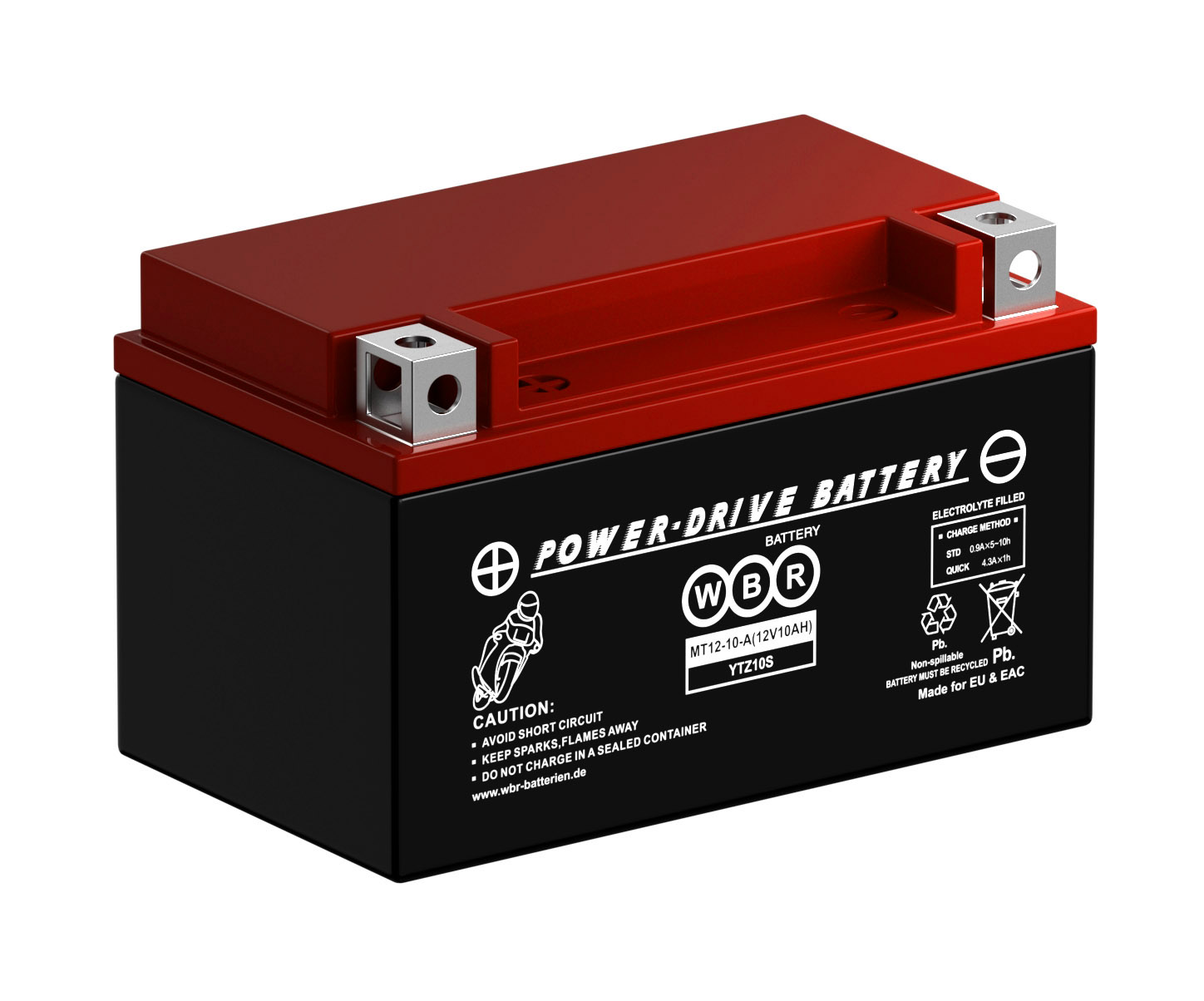 фото Аккумулятор для ибп wbr mt 12-10-a (12в 10ач / 12v 10ah) / yuasa ytz10s