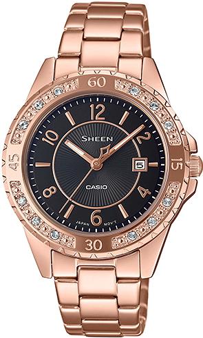 фото Наручные часы женские casio she-4532pg-1a