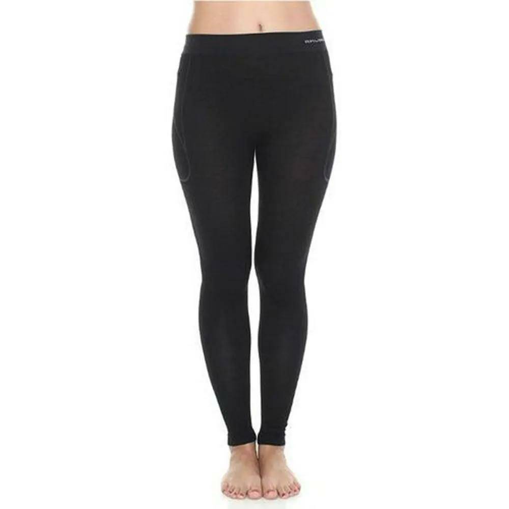 

Термобелье женское Brubeck Active wool леггинсы шерсть мериноса р.XL, черные, Черный, Active wool