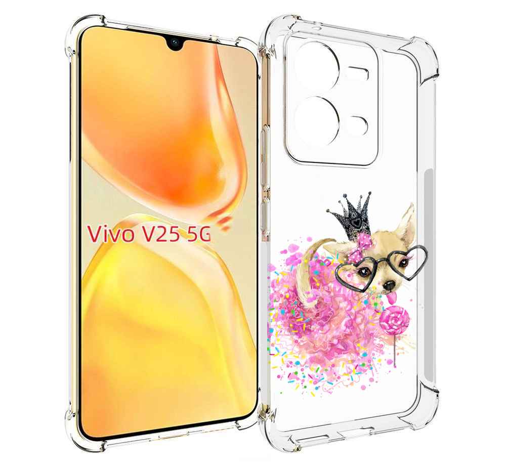 

Чехол MyPads сладкая принцесса для Vivo V25 5G / V25e, Прозрачный, Tocco