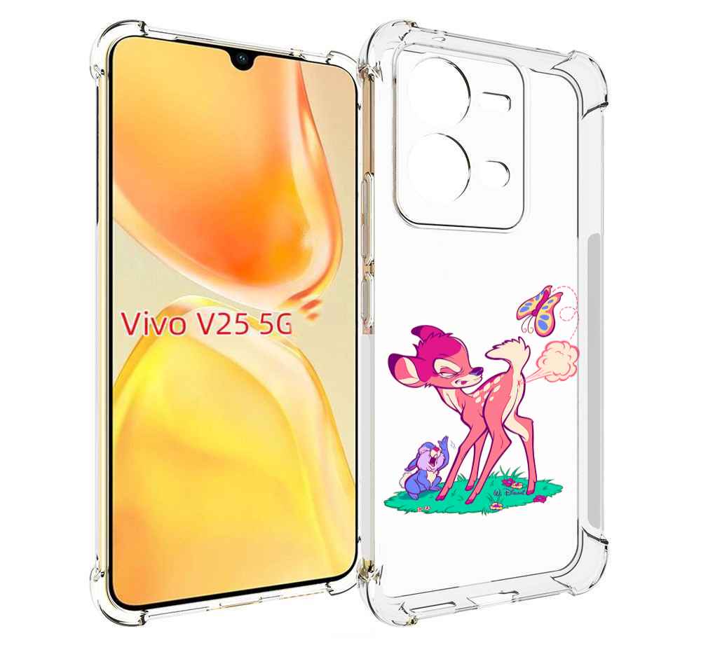 

Чехол MyPads смешной олененок для Vivo V25 5G / V25e, Прозрачный, Tocco