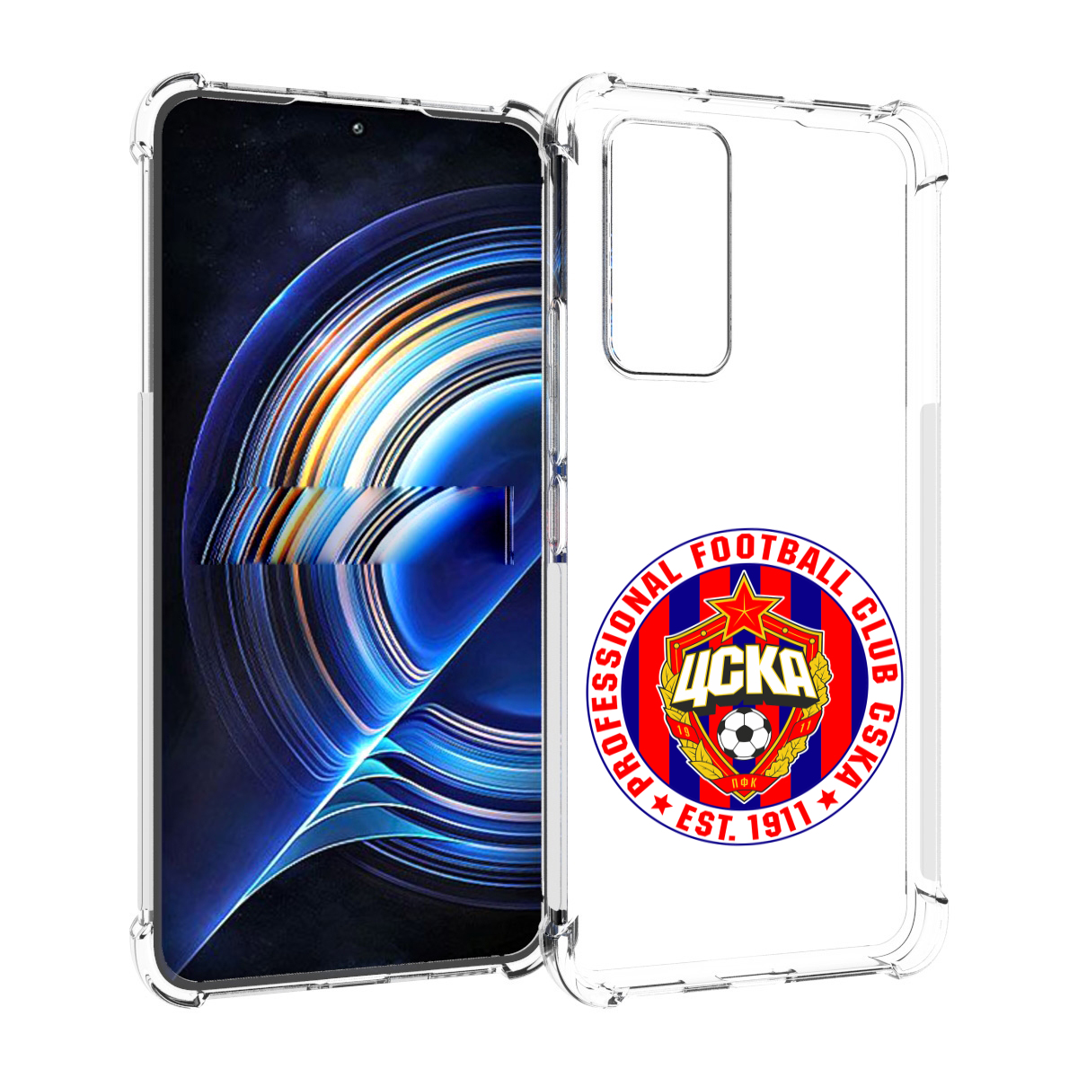

Чехол MyPads ФК ЦСК логотип для Tecno Camon 19 Neo, Прозрачный, Tocco