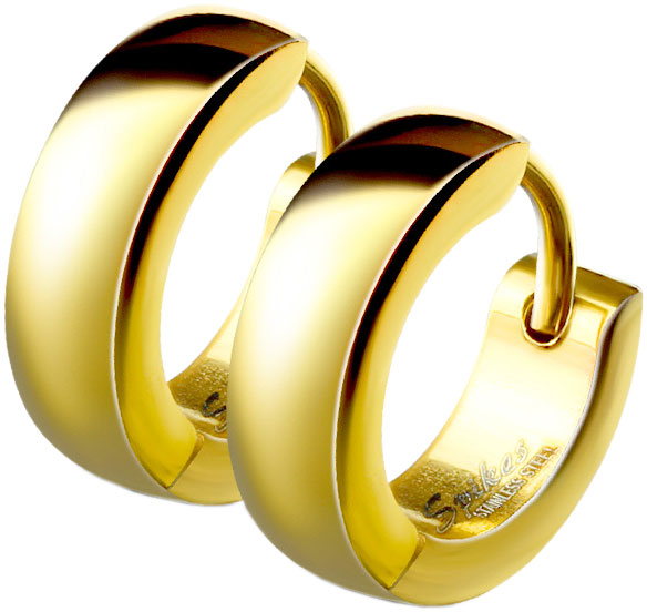 Серьги-кольца из стали DG Jewelry SE2003-GD