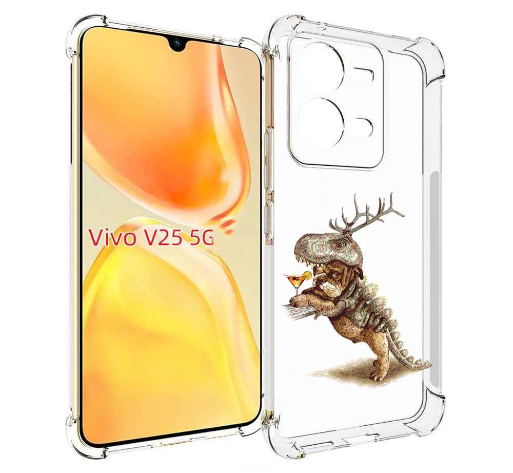 

Чехол MyPads тематическая вечеринка для Vivo V25 5G / V25e, Прозрачный, Tocco