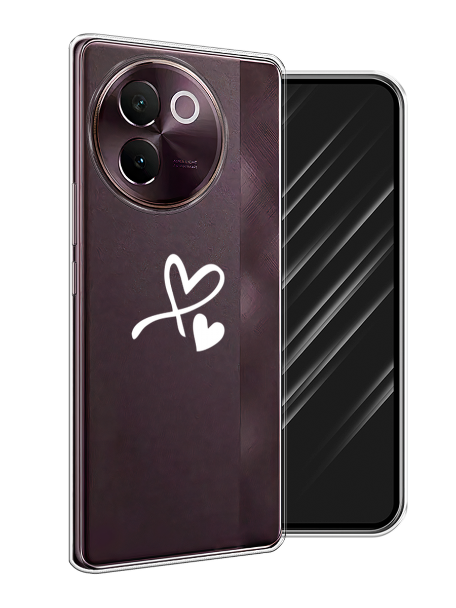

Чехол Awog на Vivo V30e "Сердечко минимализм", Белый, 2610550-1