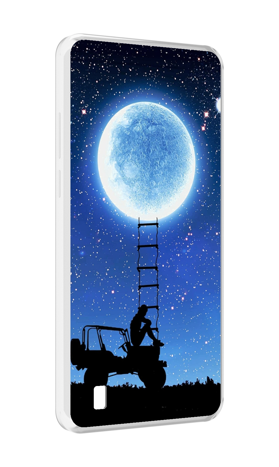 

Чехол MyPads Машина-на-лун для Blackview A55, Прозрачный, Tocco