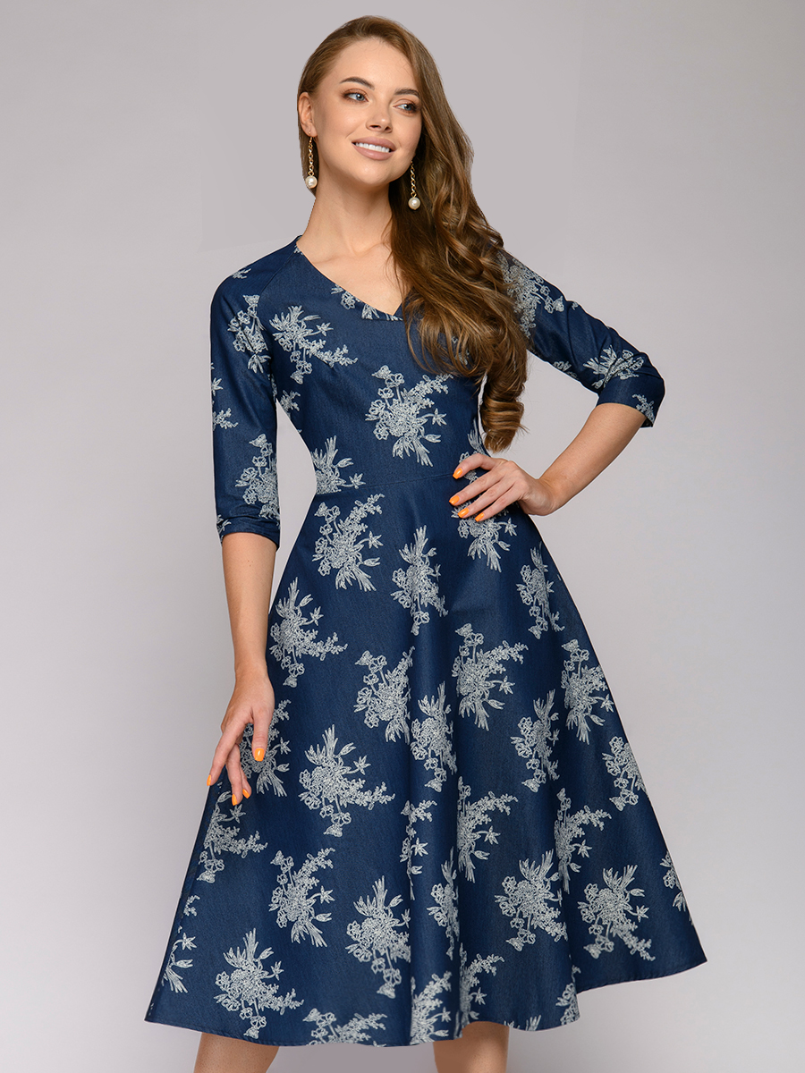 

Платье женское 1001dress 0122001-02068JS синее 42