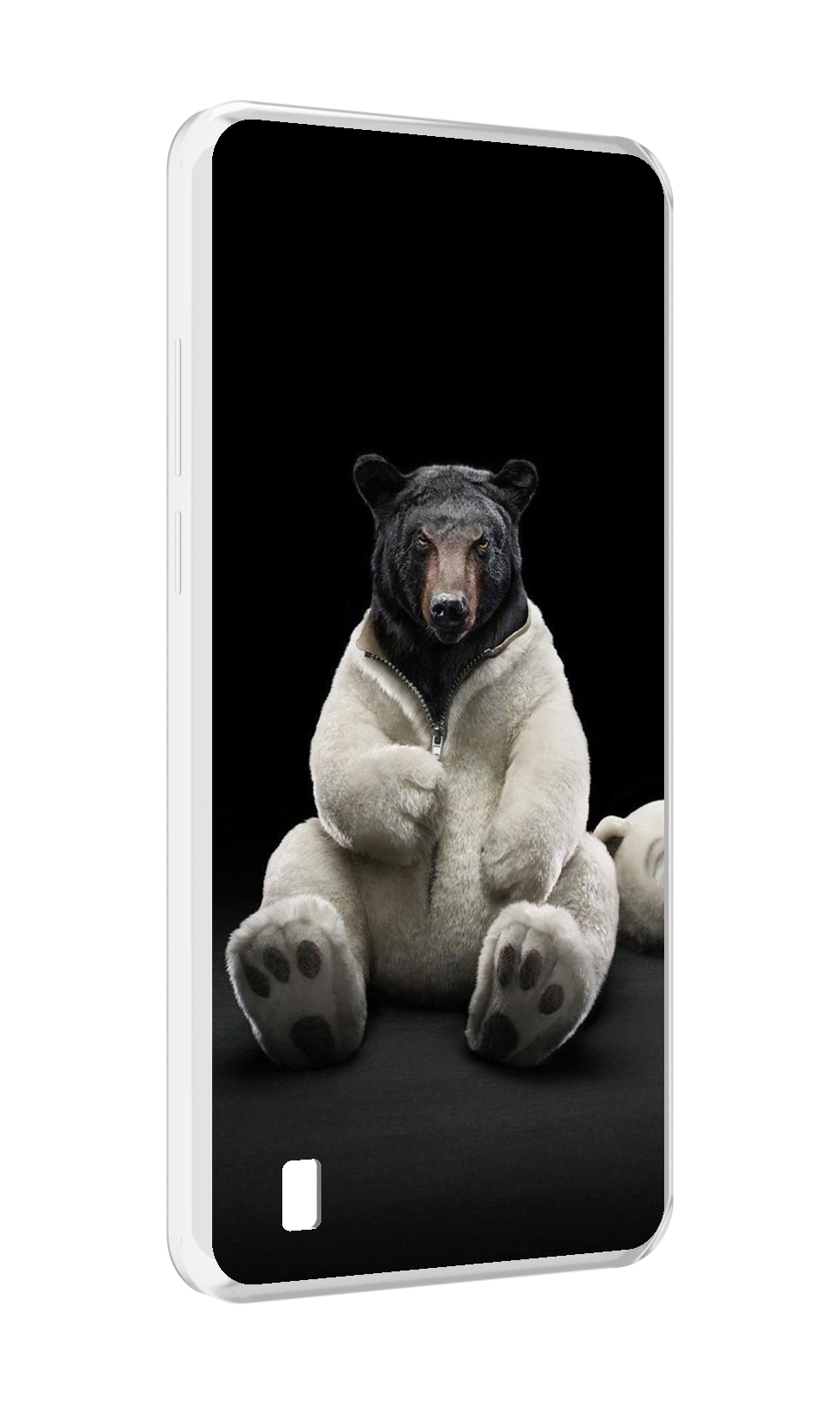 

Чехол MyPads Медведь-бурый-белый для Blackview A55, Прозрачный, Tocco