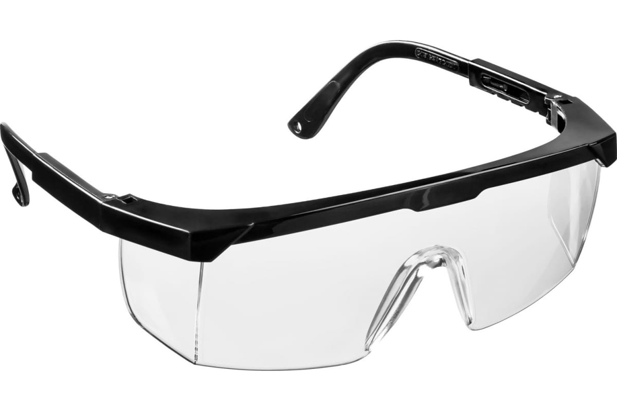 фото Защитные очки профессионал прозрачные с чёрной оправой jl-d016 079037