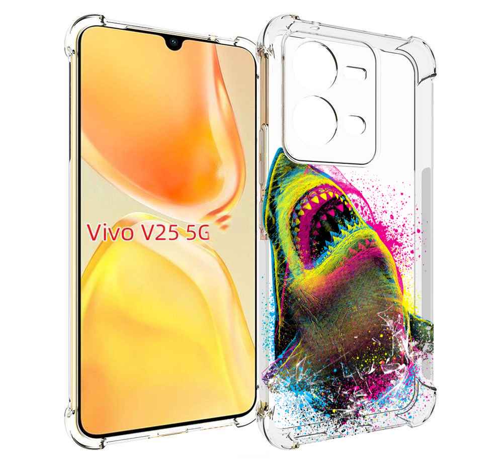 

Чехол MyPads челюсти-2 для Vivo V25 5G / V25e, Прозрачный, Tocco