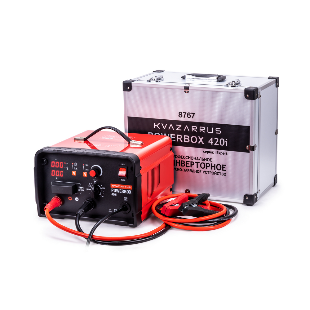 FoxWeld Инверторное пуско-зарядное устройство KVAZARRUS PowerBox 420i алюминиевый кейс 17849₽