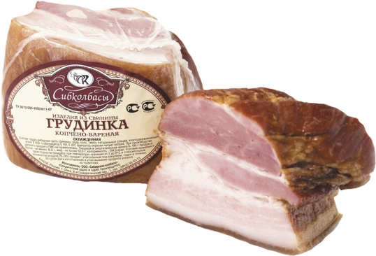

Грудинка Сибколбасы варено-копченая 1 кг