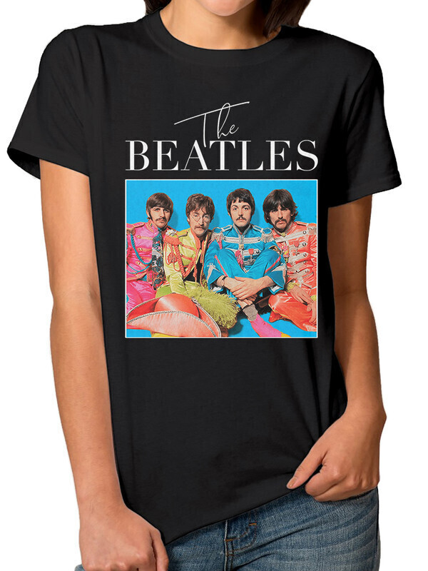 

Футболка женская Dream Shirts The Beatles - Битлз Женская 10009541 черная XS, The Beatles - Битлз Женская 10009541