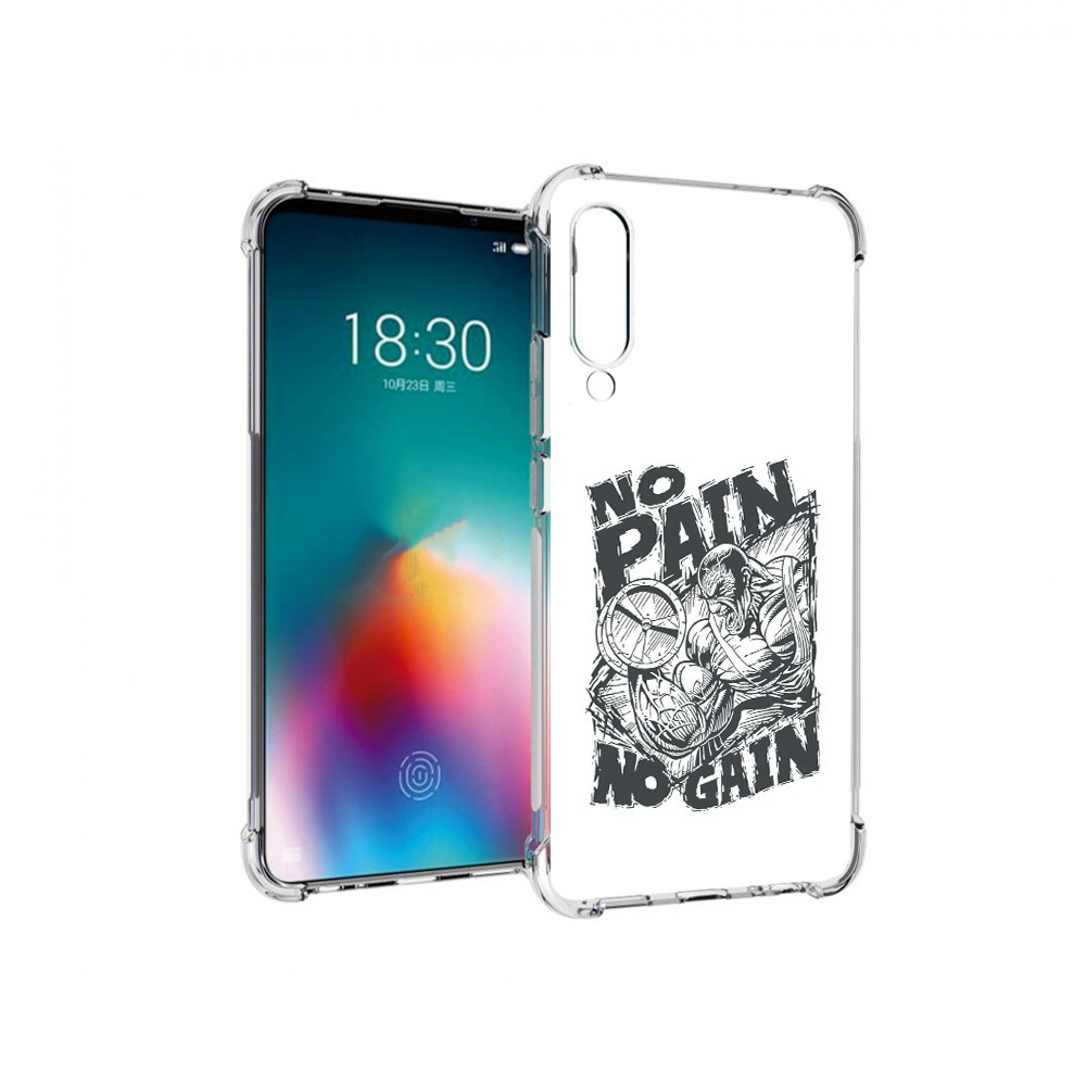 

Чехол MyPads Tocco для Meizu 16T бодибилдинг тяжелая работа (PT144619.90.238), Прозрачный, Tocco
