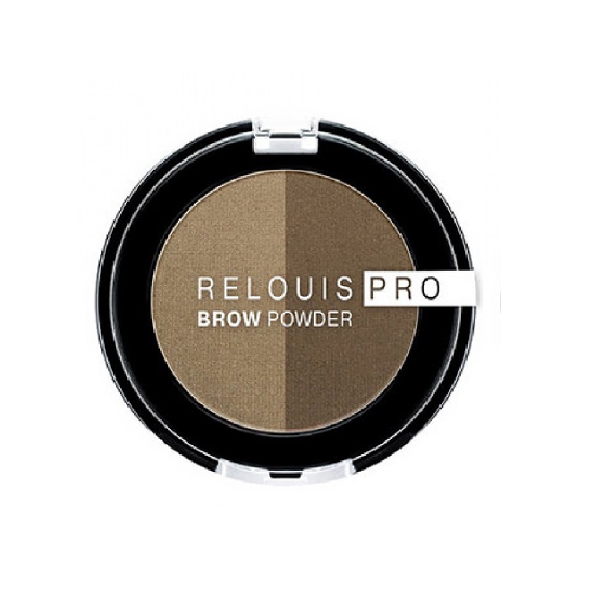 Тени Relouis для бровей Pro Brow Powder Тон 01 Blonde, 2 шт.