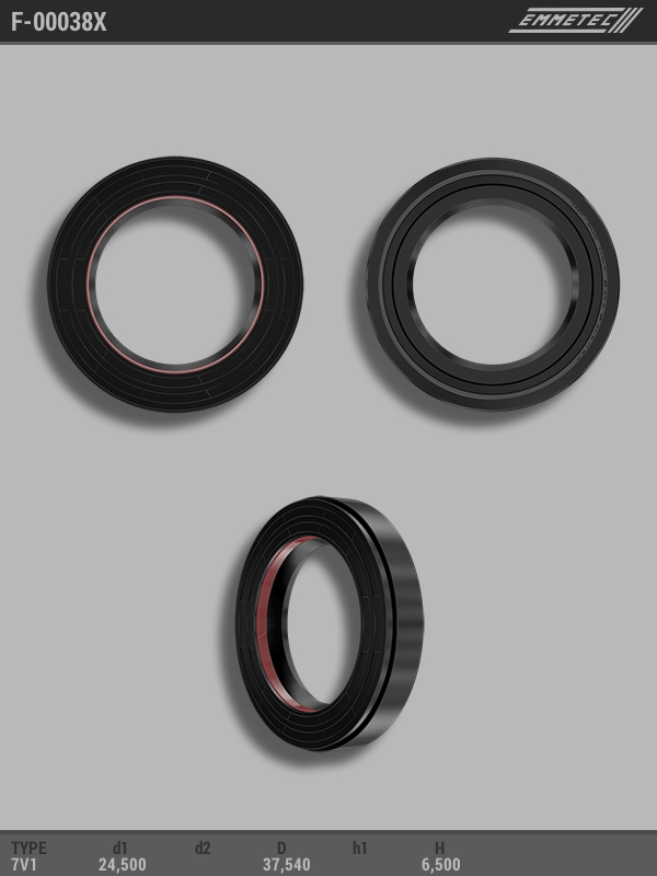 

Сальник рулевой рейки EMMETEC 24.5x37.54x6.5 (7V1) F-00038X, F-00038X, F00038X