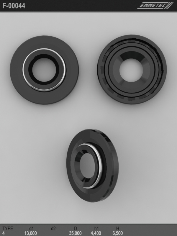 

Сальник рулевой рейки EMMETEC 13x35x4.4/6.5 (4) F-00044, F-00044, F00044