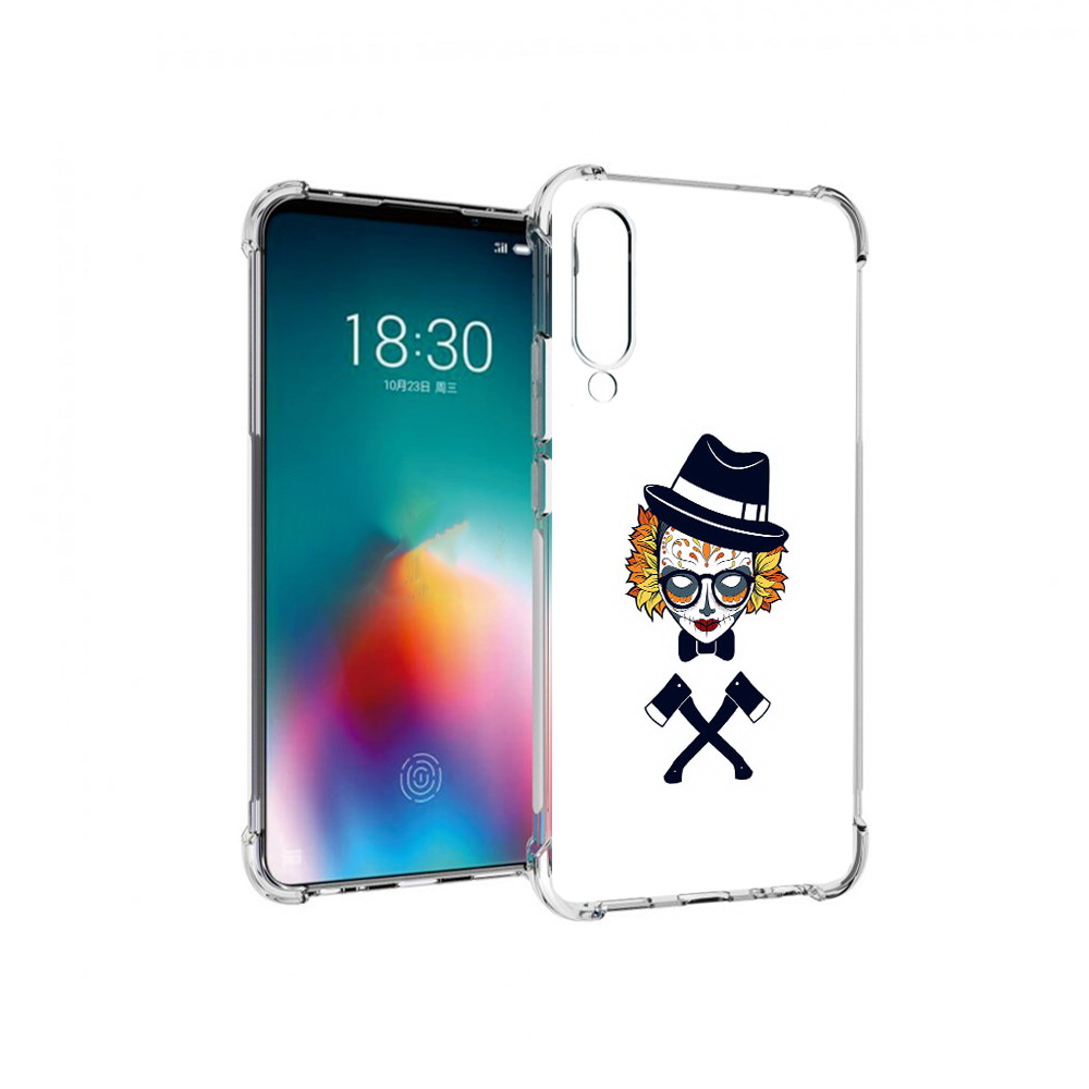 

Чехол MyPads Tocco для Meizu 16T девушка в маске с топорами рисунок (PT144619.90.304), Прозрачный, Tocco