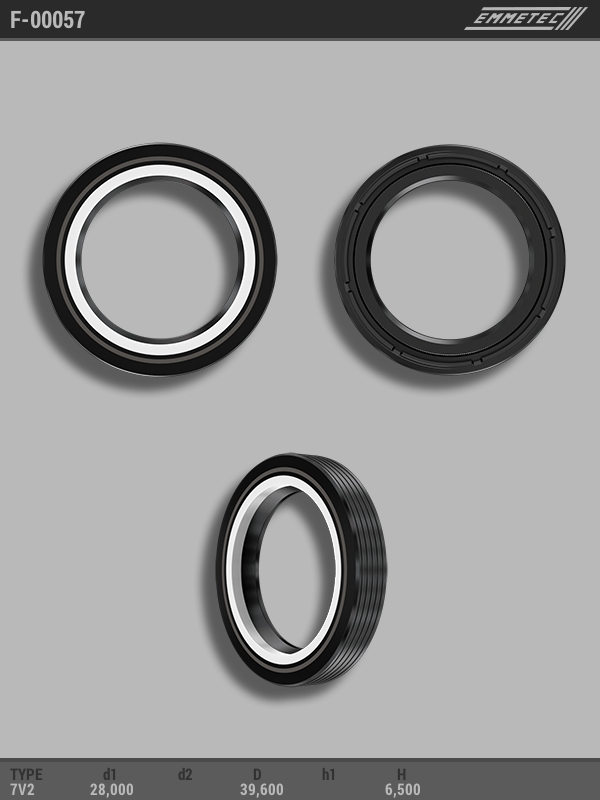 

Сальник рулевой рейки EMMETEC 28x39.6x6.5 (7V2) F-00057, F-00057, F00057