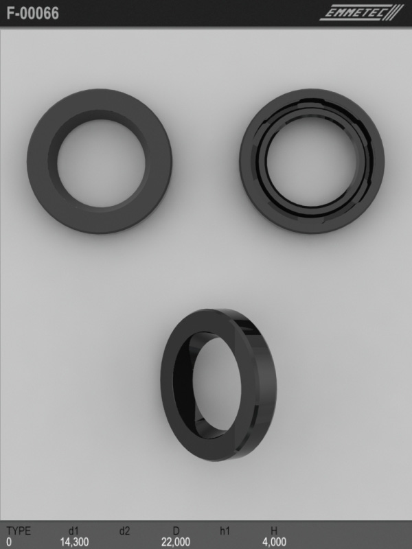 

Сальник рулевой рейки EMMETEC 14.3x22x4 (0) F-00066, F-00066, F00066