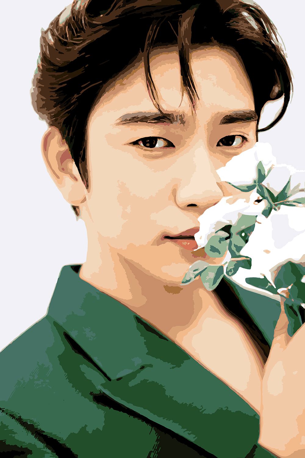 

Картина по номерам Красиво Красим GOT7 Jinyoung Flower, 100 х 150 см, GOT7 Jinyoung Flower