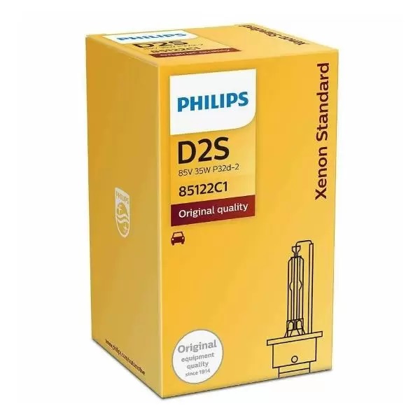 Ксеноновая лампа Philips D2S 35W Xenon Standard 1шт 85122C1