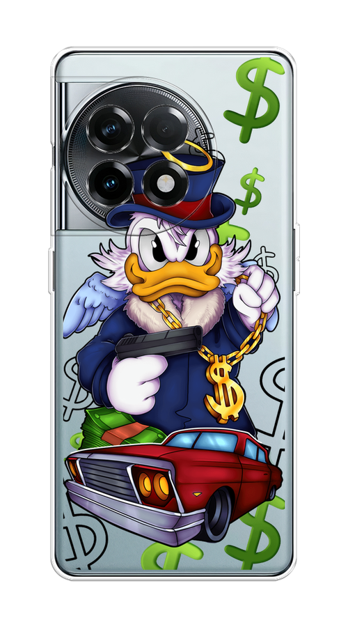 

Чехол на OnePlus 11R "Scrooge McDuck with a Gold Chain", Красный;синий;белый, 154150-1