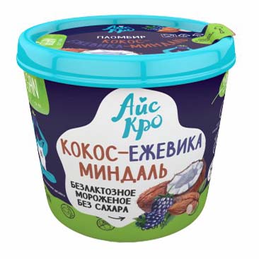 

Десерт замороженный Icecro взбитый на растительной основе кокос-ежевика-миндаль 75 г