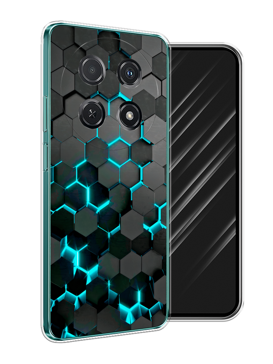 

Чехол Awog на Huawei Nova 12i "Соты бирюзовые", Черный;бирюзовый;синий, 6123950-1
