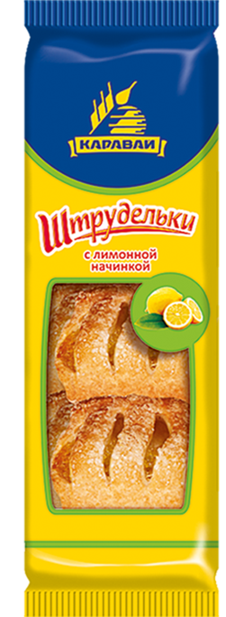 

Изделие слоеное Каравай Штрудельки с лимоном 135 г