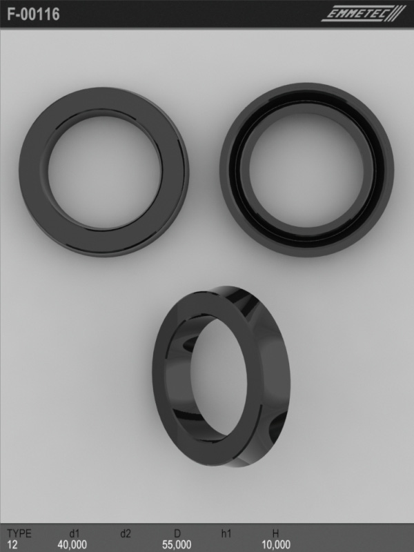 

Сальник рулевой рейки EMMETEC 40x55x10 (12) F-00116, F-00116, F00116