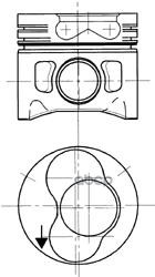 Поршень ДВС KOLBENSCHMIDT 94428700