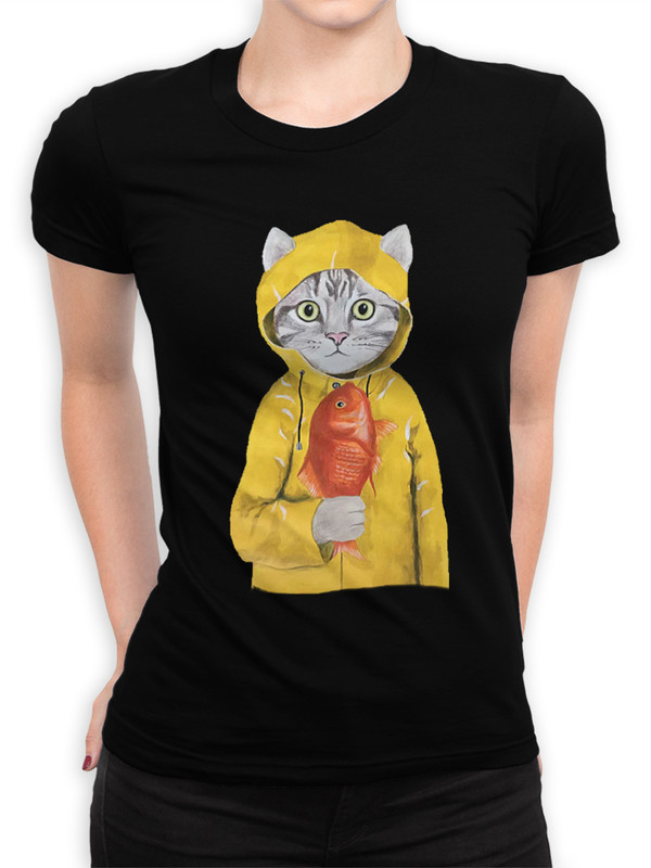 

Футболка женская Design Heroes CAT-762215-1fut черная L, Черный, CAT-762215-1fut