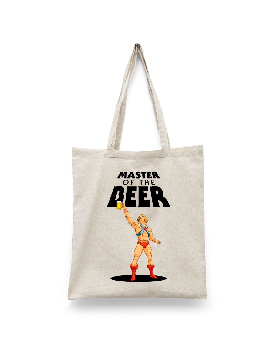 

Шоппер унисекс Каждому Своё Пиво/Beer/Master of the beer TRBR6, белый, Пиво/Beer/Master of the beer TRBR6