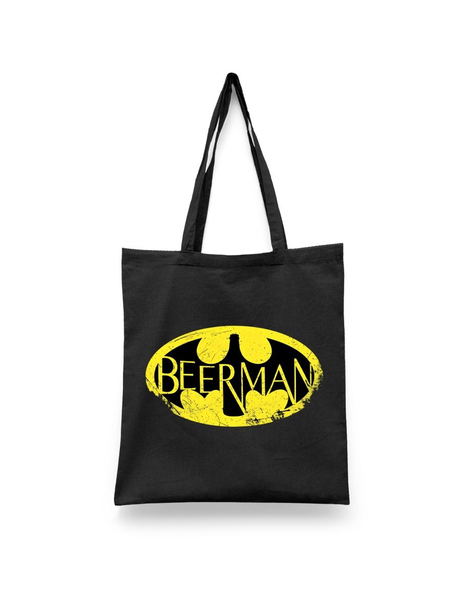 

Шоппер унисекс Каждому Своё Пиво/Beer/Beerman TRBR10, черный, Пиво/Beer/Beerman TRBR10