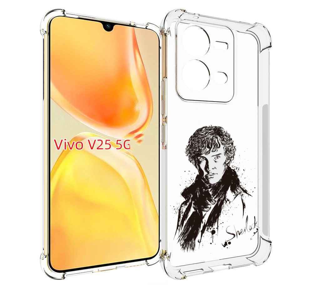 

Чехол MyPads шерлок холмс портрет для Vivo V25 5G / V25e, Прозрачный, Tocco