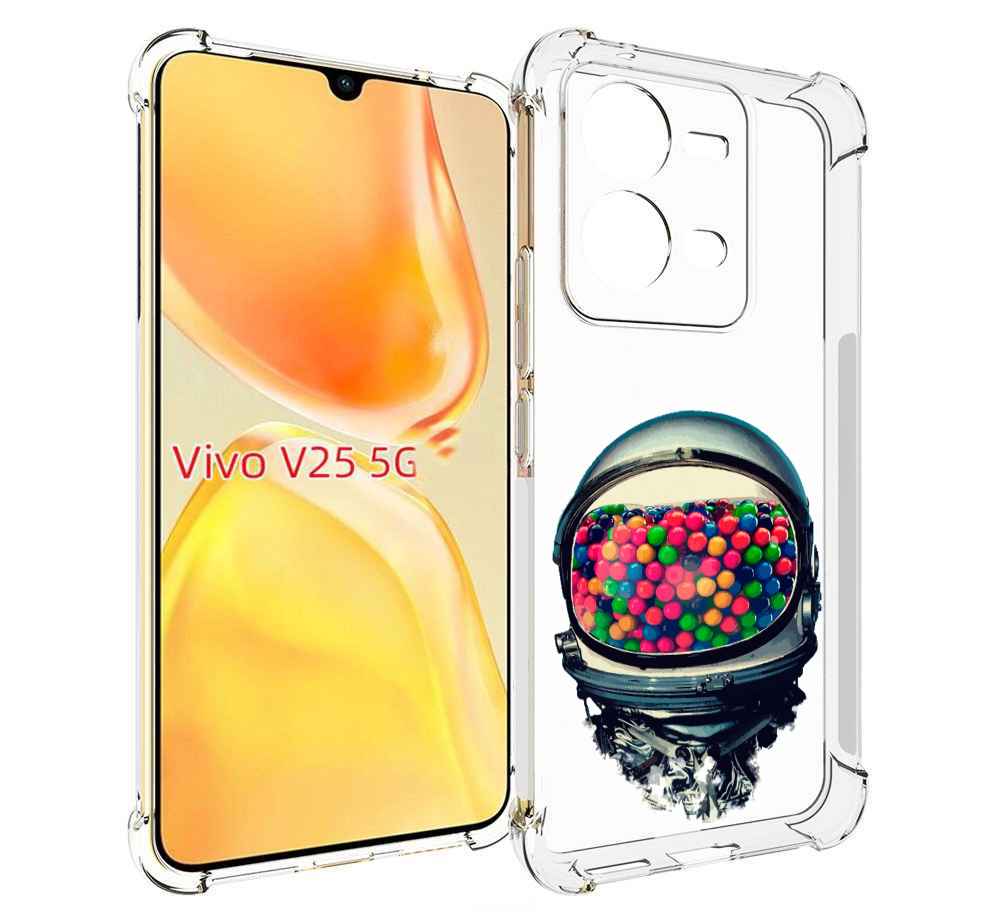 

Чехол MyPads шлем космонавта для Vivo V25 5G / V25e, Прозрачный, Tocco