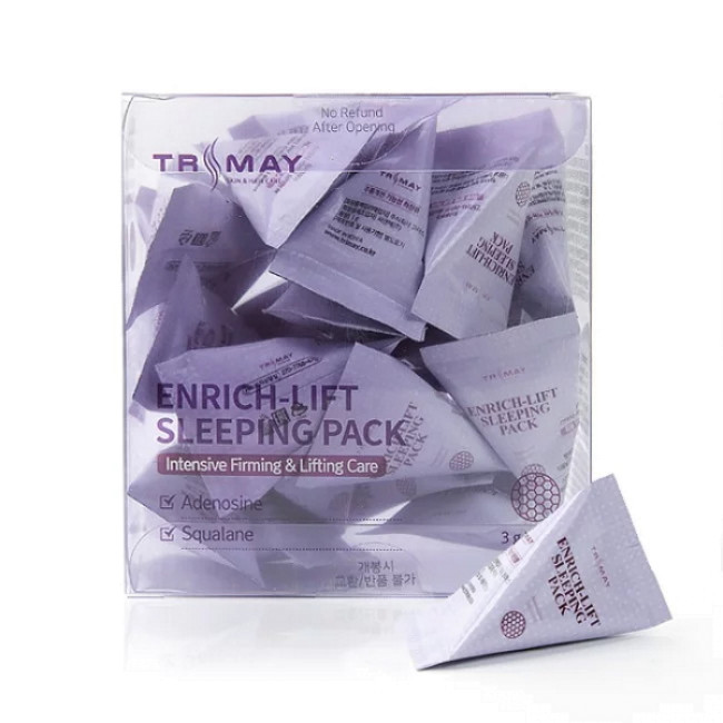 Ночная лифтинг-маска Trimay Enrich-Lift Sleeping pack со скваленом и аденозином trimay пенка для умывания лица с экстрактом банана и ананаса 120