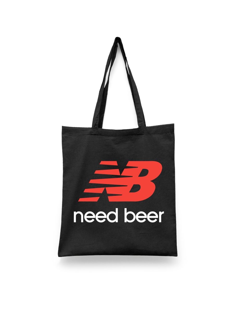 

Шоппер унисекс Каждому Своё Пиво/Beer TRBR11, черный, Пиво/Beer TRBR11