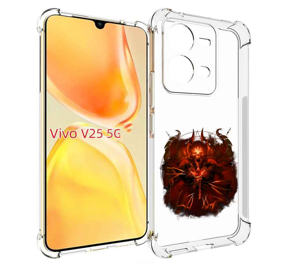 

Чехол MyPads яркий демон для Vivo V25 5G / V25e, Прозрачный, Tocco
