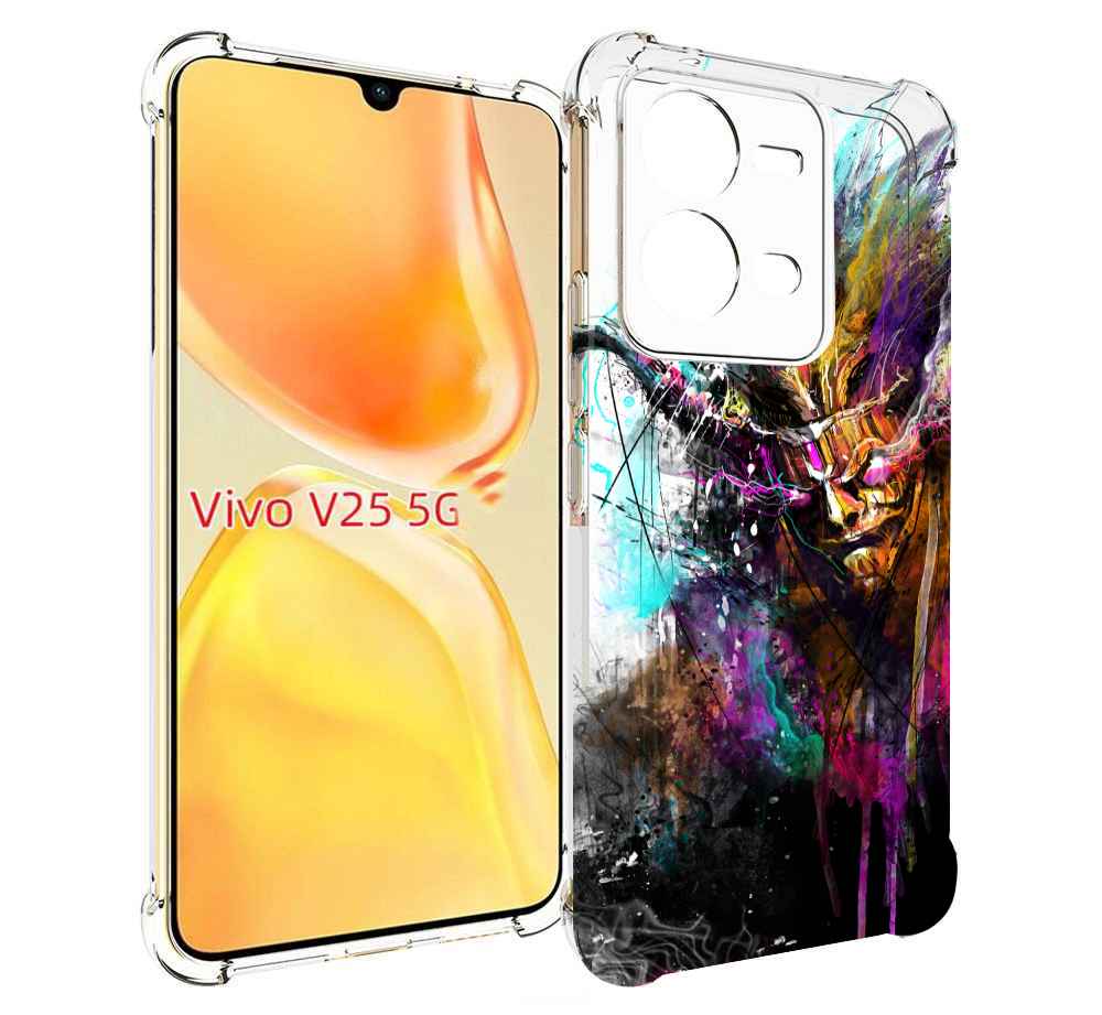 

Чехол MyPads яркий дьявол для Vivo V25 5G / V25e, Прозрачный, Tocco