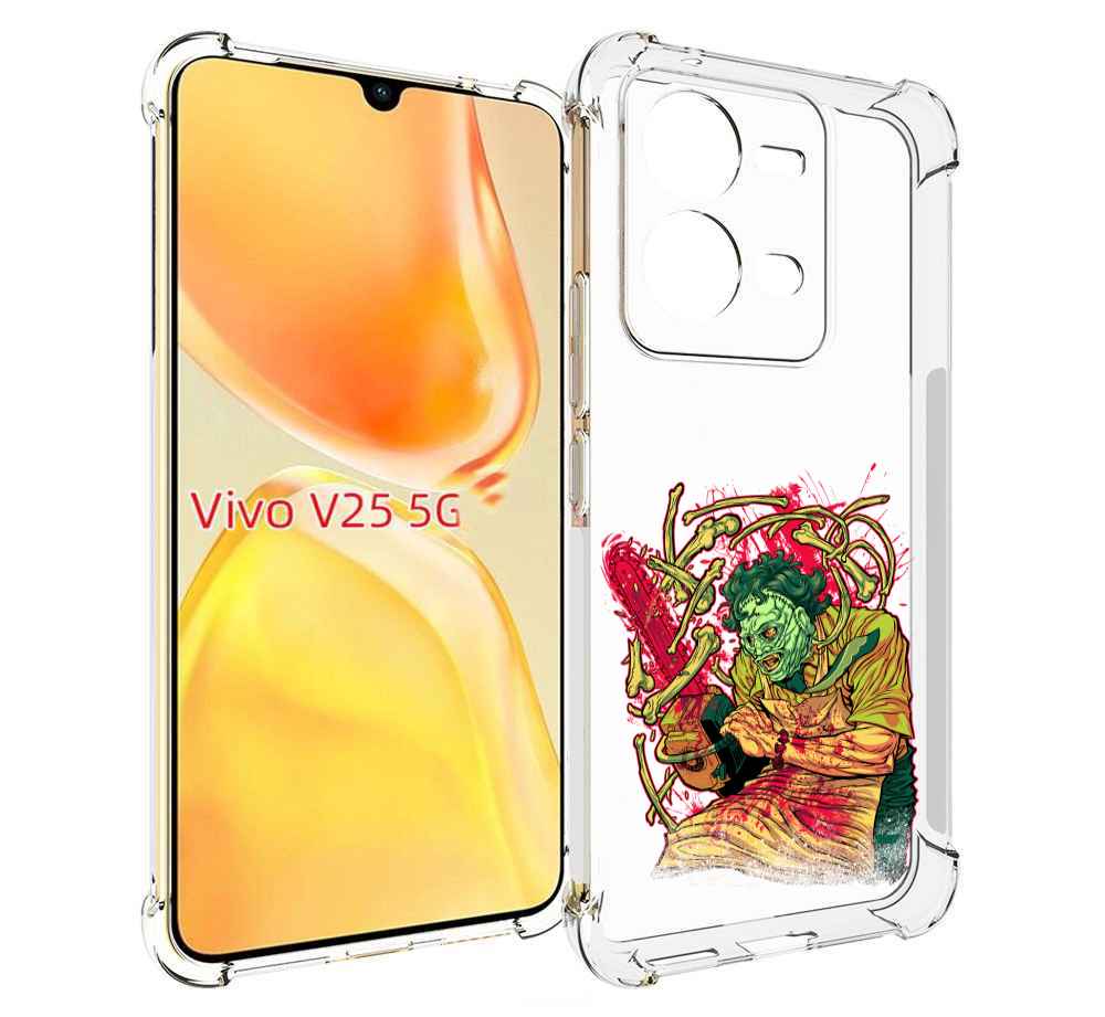 

Чехол MyPads яркий мясник для Vivo V25 5G / V25e, Прозрачный, Tocco