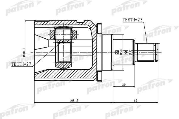 

ШРУС PATRON PCV1362