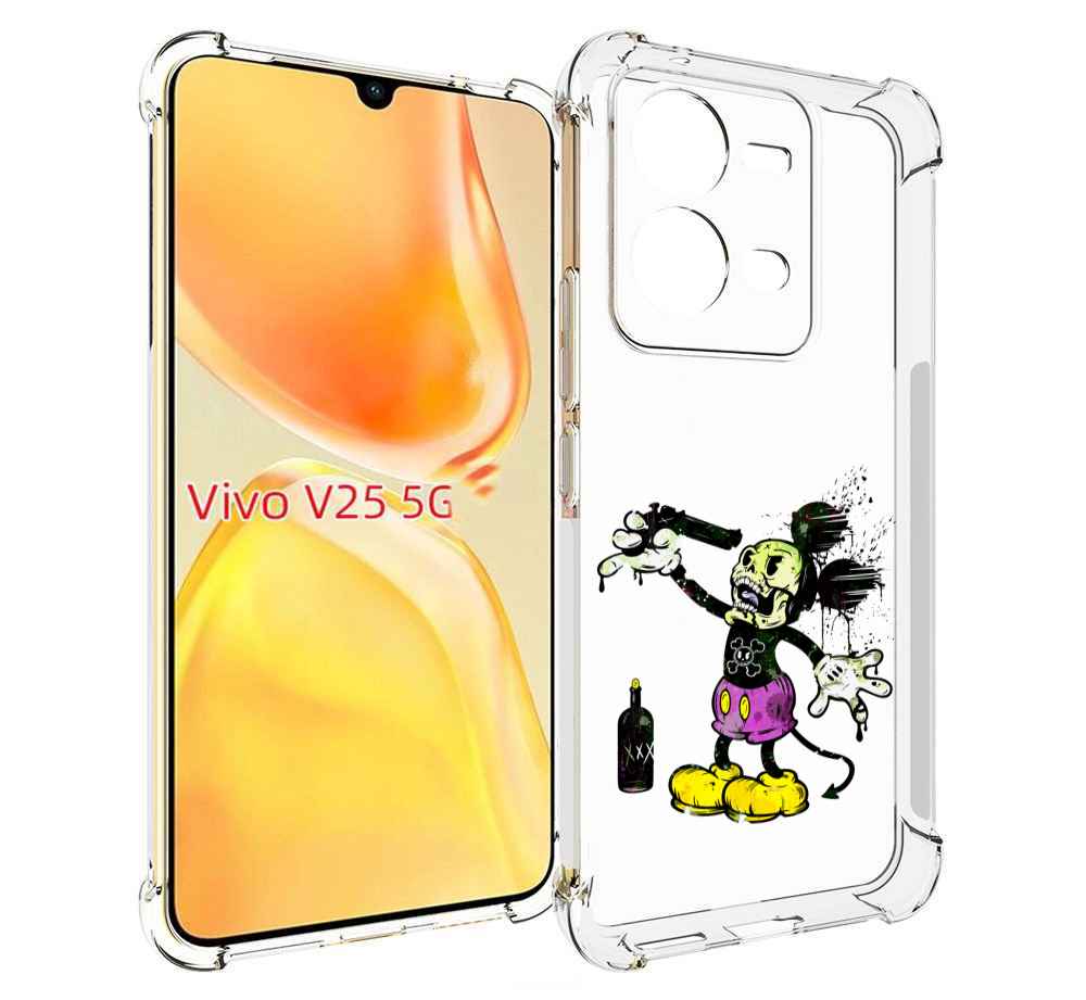

Чехол MyPads Драг Микки для Vivo V25 5G / V25e, Прозрачный, Tocco