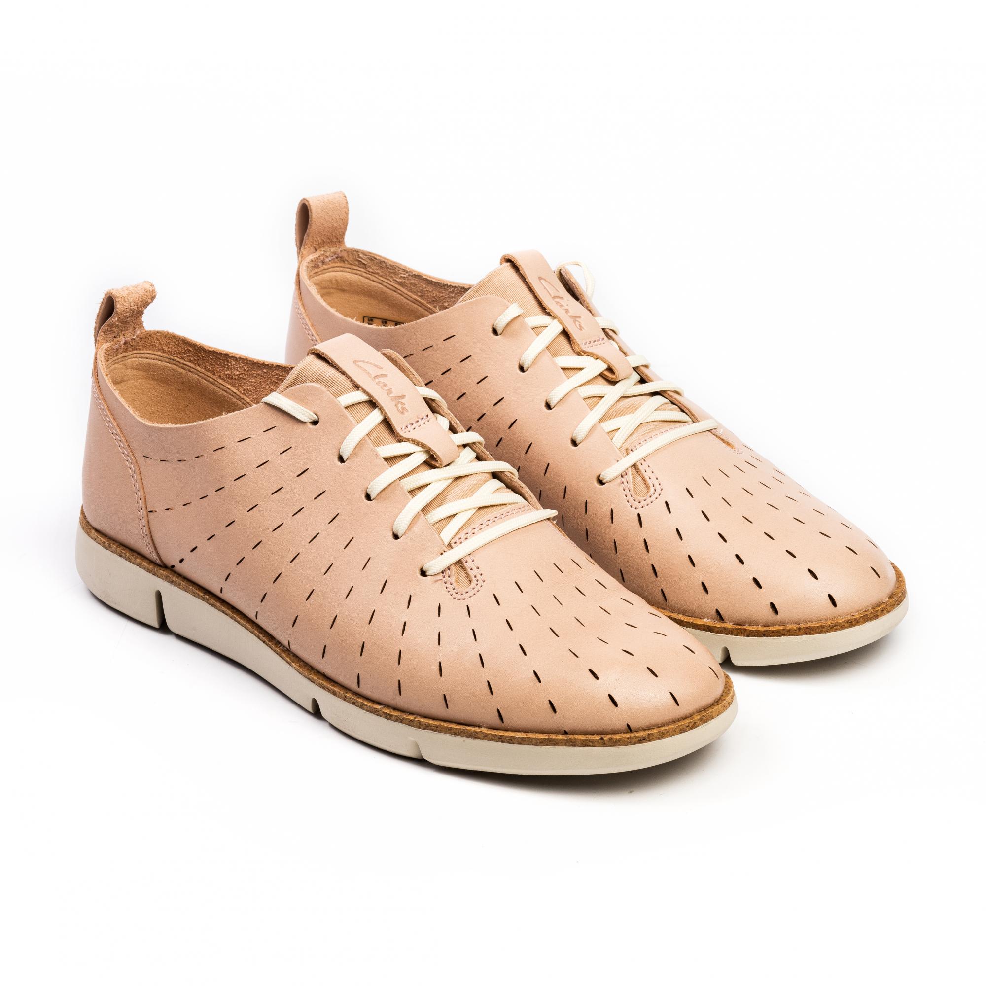 

Полуботинки женские Clarks Tri Etch розовые 36 EU, Розовый, Tri Etch