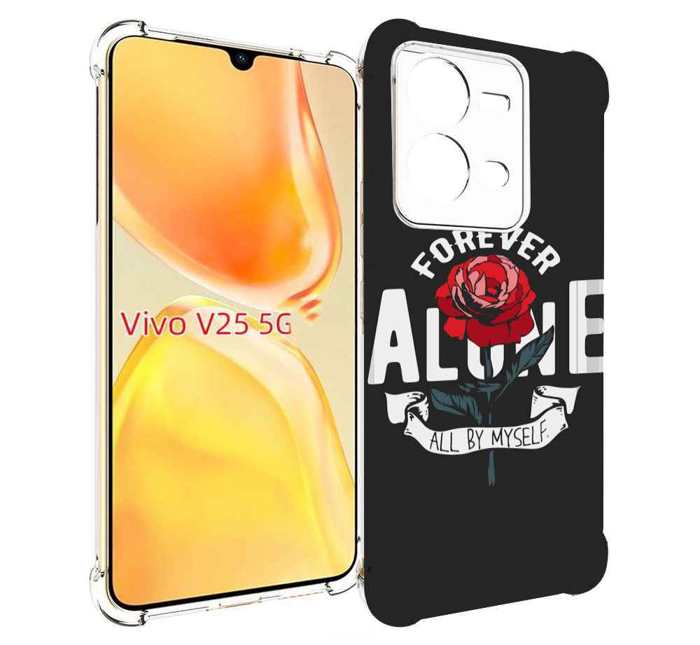 

Чехол MyPads Alone для Vivo V25 5G / V25e, Прозрачный, Tocco